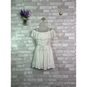 NWT Speechless Boho Off-The-Shoulder White Dress